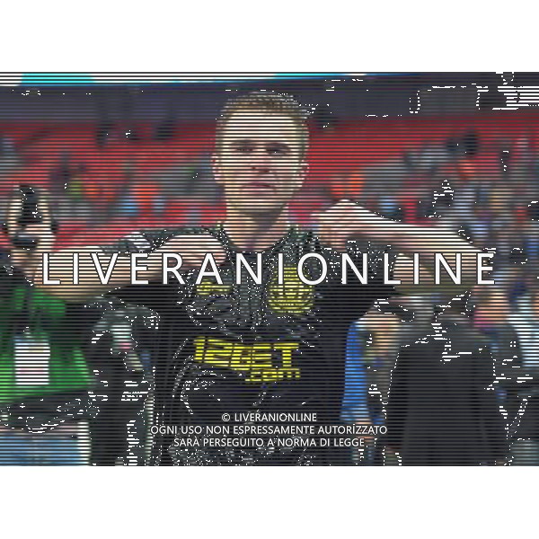 Wembley Stadium Manchester City v Wigan (0-1) FA Cup Final 11/05/2013 Callum McManaman celebrates as Wigan win the FA Cup Photo: Roger Parker Fotosports International ©PHOTOSHOT/AGENZIA ALDO LIVERANI SAS - ITALY ONLY - EDITORIAL USE ONLY