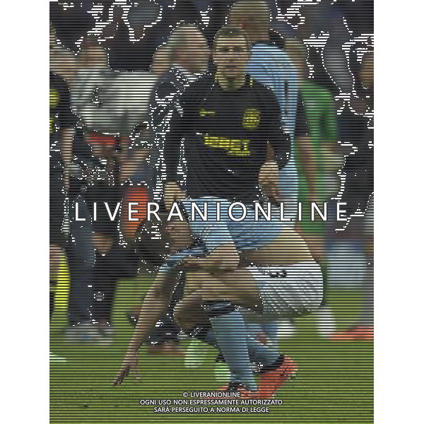 Wembley Stadium Manchester City v Wigan (0-1) FA Cup Final 11/05/2013 Disappointment for Matija Nastasic (Manchester City) as Wigan win the FA Cup Photo: Roger Parker Fotosports International ©PHOTOSHOT/AGENZIA ALDO LIVERANI SAS - ITALY ONLY - EDITORIAL USE ONLY