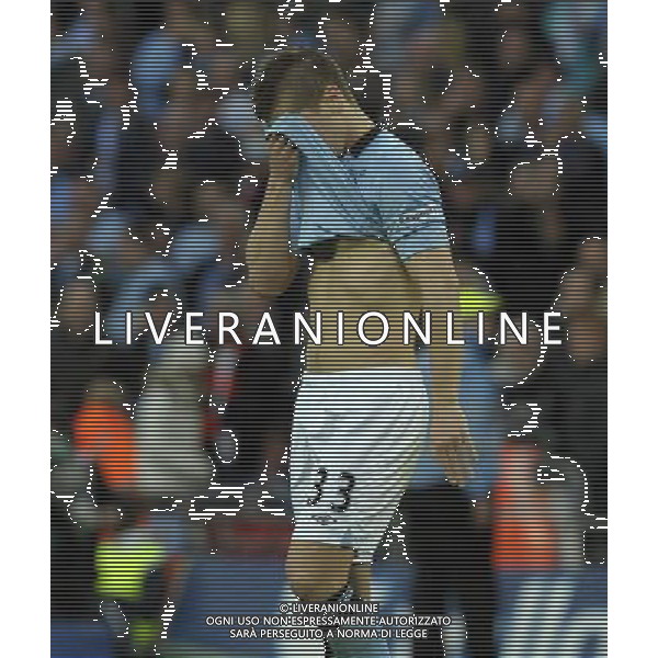 Wembley Stadium Manchester City v Wigan (0-1) FA Cup Final 11/05/2013 Disappointment for Matija Nastasic (Manchester City) as Wigan win the FA Cup Photo: Roger Parker Fotosports International ©PHOTOSHOT/AGENZIA ALDO LIVERANI SAS - ITALY ONLY - EDITORIAL USE ONLY