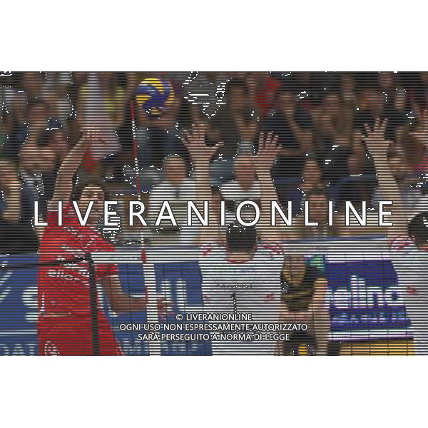 TRENTO 12/05/2013 68Â° CAMPIONATO ITALIANO DI PALLAVOLO MASCHILE SERIE A 1 FINALE-GARA 5 ITAS-PIACENZA NELLA FOTO:FEI ALESSANDRO FOTO PAOLA GARBUIO/AG.ALDO LIVERANI