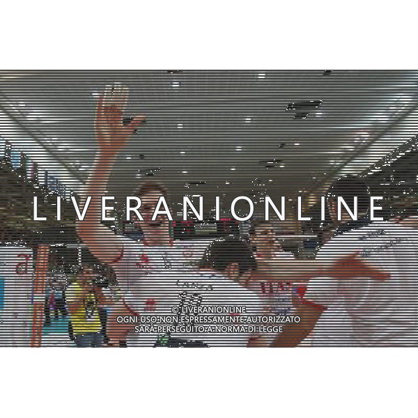 TRENTO 12/05/2013 68Â° CAMPIONATO ITALIANO DI PALLAVOLO MASCHILE SERIE A 1 FINALE-GARA 5 ITAS-PIACENZA NELLA FOTO:CHRTIANSKY FESTEGGIA FOTO PAOLA GARBUIO/AG.ALDO LIVERANI