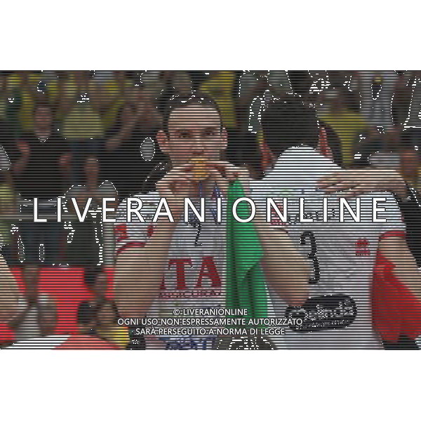 TRENTO 12/05/2013 68Â° CAMPIONATO ITALIANO DI PALLAVOLO MASCHILE SERIE A 1 FINALE-GARA 5 ITAS-PIACENZA NELLA FOTO:SINTINI GIACOMO FOTO PAOLA GARBUIO/AG.ALDO LIVERANI