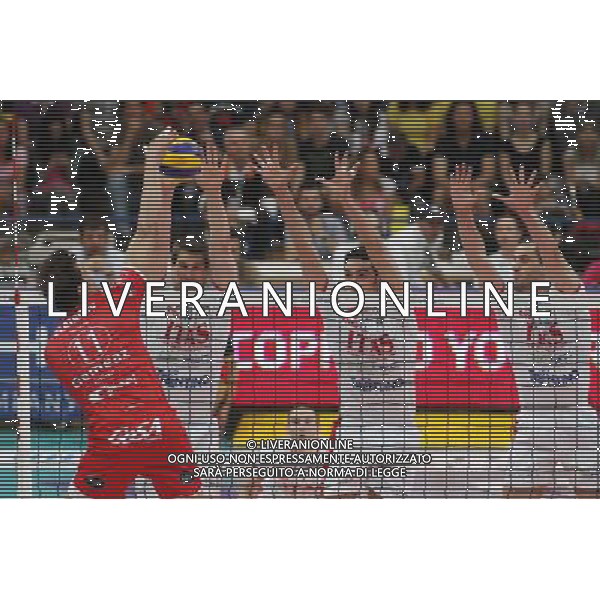 TRENTO 12/05/2013 68Â° CAMPIONATO ITALIANO DI PALLAVOLO MASCHILE SERIE A 1 FINALE-GARA 5 ITAS-PIACENZA NELLA FOTO:STOKR JAN, BIRARELLI EMANUELE E KAZIYSKI MATEY FOTO PAOLA GARBUIO/AG.ALDO LIVERANI