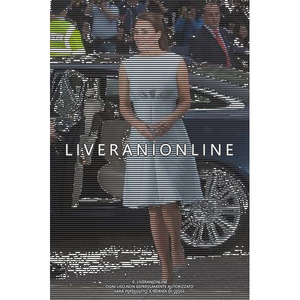  Date: 24/04/13 Pictured: Catherine, Duchess of Cambridge Caption: Catherine, Duchess of Cambridge attends an evening reception to celebrate the work of \'The Art Room Charity\' which is being held at the National Portrait Gallery where she is a Patron. The Art room is a charity which works with children to increase their self-esteem, self-confidence and independence through art. ©photohsot/AGENZIA ALDO LIVERANI SAS - ITALY ONLY - REALI INGLESI: Kate Middleton Duchessa di Cambridge al National Portrait Gallery, Londra, Inghilterra, Regno Unito 24 aprile 2013