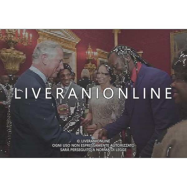  Date: 07/05/13 Pictured: Prince Charles and Levi Roots Caption: The Prince of Wales and the Duchess of Cornwall host a reception to celebrate British Caribbean communities at St James\'s Palace, London. The reception was attended by various members of British Caribbean communities from the worlds business, politics, sport, entertainment, charity and media. Prince Charles greets Levi Roots ©photoshot/AGENZIA ALDO LIVERANI SAS - ITALY ONLY - REALI INGLESI: Il Principe d\'Inghilterra e la moglie Camilla durante un ricevimento per celebrare le comunita\' caraibiche britanniche presso Palazzo di St James, Londra 07 maggio 2013