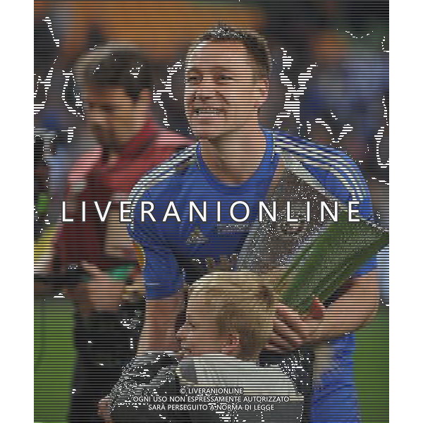 John Terry Celebrates with the Europa League Cup Chelsea Europa League Final 2013 Benfica V Chelsea (1-2) 15/05/13 UEFA Europa League Final Photo: Robin Parker Fotosports International ©PHOTOSHOT/AGENZIA ALDO LIVERANI SAS - ITALY ONLY - EDITORIAL USE ONLY