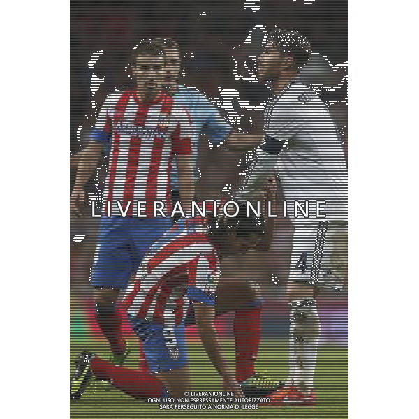 Real Madrid\'s Sergio Ramos and Atletico de Madrid\'s Radamel Falcao during spanish King\'s Cup Final on 17th of May 2013. Photo: Cesar Cebolla / ALFAQUI AG ALDO LIVERANI S A S ONLY ITALY