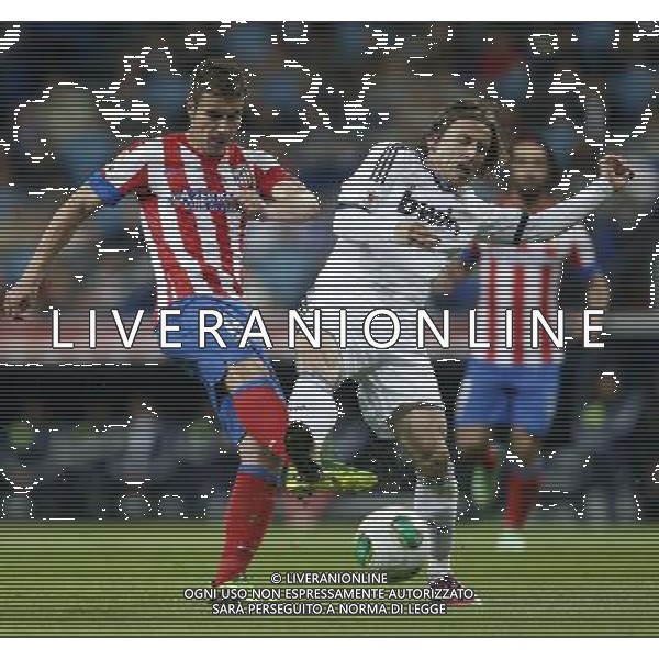 Real Madrid\'s Luka Modric and Atletico de Madrid\'s Gabi during spanish King\'s Cup Final on 17th of May 2013. Photo: Cesar Cebolla / ALFAQUI AG ALDO LIVERANI S A S ONLY ITALY