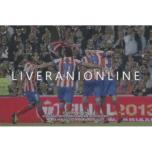 Atletico de Madrid\'s Diego Costa goal during spanish King\'s Cup Final on 17th of May 2013. Photo: Cesar Cebolla / ALFAQUI AG ALDO LIVERANI S A S ONLY ITALY