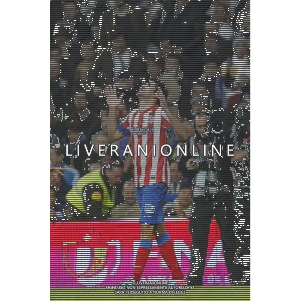 Atletico de Madrid\'s Diego Costa goal during spanish King\'s Cup Final on 17th of May 2013. Photo: Cesar Cebolla / ALFAQUI AG ALDO LIVERANI S A S ONLY ITALY
