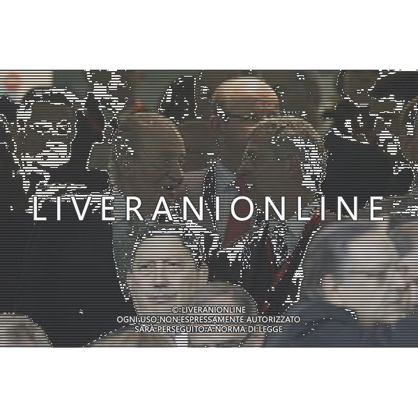 Juan Carlos I of Spain with the President os the Royal Spanish Football Federation (RFEF) Angel Maria Villa (r) during Real Madrid\'s against Atletico de Madrid\'s spanish KIng\'s Cup Final match.May 17,2013. (ALTERPHOTOS/Acero) AG ALDO LIVERANI S A S ONLY ITALY