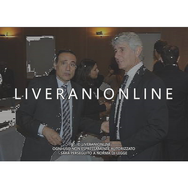 MILANO 20/5/2013 SALA BUZZATI VIA BALZAN, 3 CONVEGNO DELLA GAZZETTA DELLO SPORT: \'IL CALCIO CHE VOGLIAMO\' NELLA FOTO ANDREA ABODI ED ERNESTO PAOLILLO FOTO ROMANO/AG ALDO LIVERANI S.A.S.