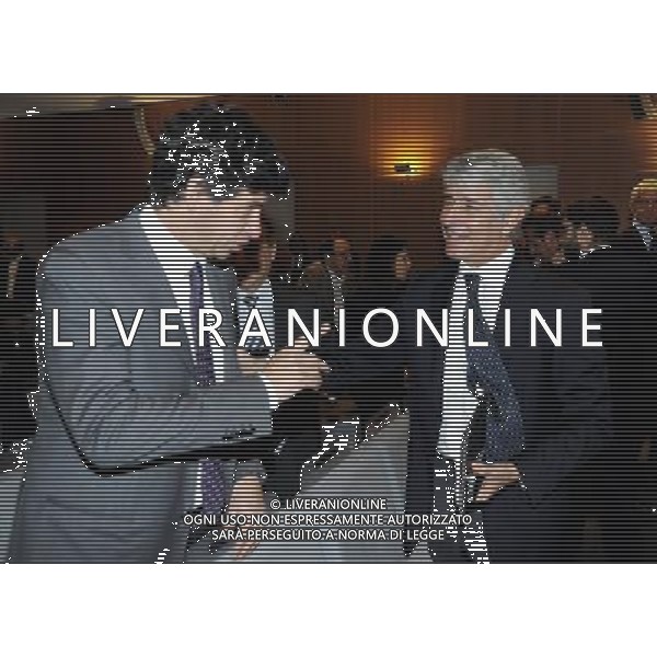 MILANO 20/5/2013 SALA BUZZATI VIA BALZAN, 3 CONVEGNO DELLA GAZZETTA DELLO SPORT: \'IL CALCIO CHE VOGLIAMO\' NELLA FOTO DEMETRIO ALBERTINI ED ANDREA ABODI FOTO ROMANO/AG ALDO LIVERANI S.A.S.