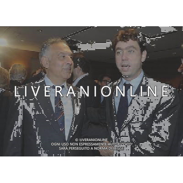 MILANO 20/5/2013 SALA BUZZATI VIA BALZAN, 3 CONVEGNO DELLA GAZZETTA DELLO SPORT: \'IL CALCIO CHE VOGLIAMO\' NELLA FOTO JAMES PALLOTTA ED ANDREA AGNELLI FOTO ROMANO/AG ALDO LIVERANI S.A.S.