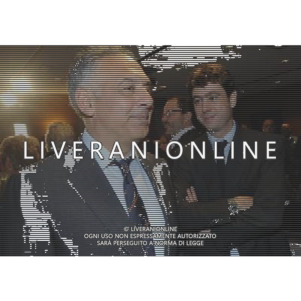 MILANO 20/5/2013 SALA BUZZATI VIA BALZAN, 3 CONVEGNO DELLA GAZZETTA DELLO SPORT: \'IL CALCIO CHE VOGLIAMO\' NELLA FOTO JAMES PALLOTTA ED ANDREA AGNELLI FOTO ROMANO/AG ALDO LIVERANI S.A.S.