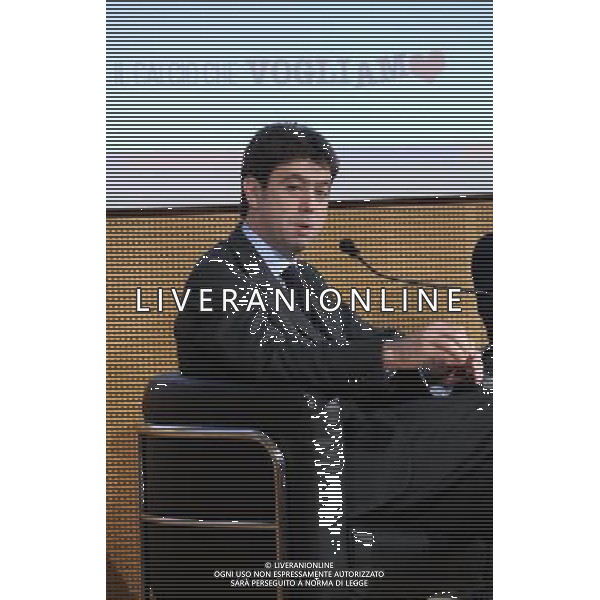 MILANO 20/5/2013 SALA BUZZATI VIA BALZAN, 3 CONVEGNO DELLA GAZZETTA DELLO SPORT: \'IL CALCIO CHE VOGLIAMO\' NELLA FOTO ANDREA AGNELLI FOTO ROMANO/AG ALDO LIVERANI S.A.S.
