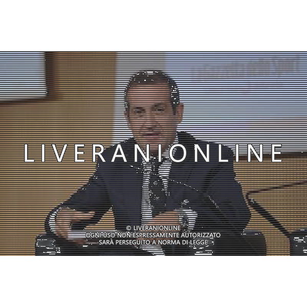 MILANO 20/5/2013 SALA BUZZATI VIA BALZAN, 3 CONVEGNO DELLA GAZZETTA DELLO SPORT: \'IL CALCIO CHE VOGLIAMO\' NELLA FOTO GIACOMO CATANO AMMINISTRATORE DELEGATO RCS SPORT FOTO ROMANO/AG ALDO LIVERANI S.A.S.