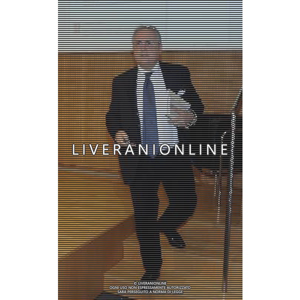 MILANO 20/5/2013 SALA BUZZATI VIA BALZAN, 3 CONVEGNO DELLA GAZZETTA DELLO SPORT: \'IL CALCIO CHE VOGLIAMO\' NELLA FOTO CLAUDIO LOTITO FOTO ROMANO/AG ALDO LIVERANI S.A.S.