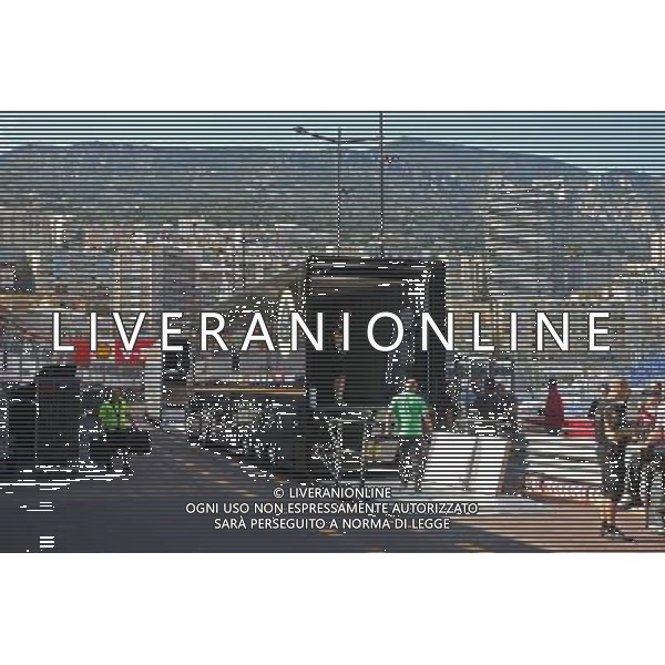 Lotus F1 Team truck in the pits. 20.05.2013. Formula 1 World Championship, Rd 6, Monaco Grand Prix, Monte Carlo, Monaco, Monday - www.xpbimages.com, EMail: requests@xpbimages.com - copy of publication required for printed pictures. Every used picture is fee-liable. © Copyright: Schaber / XPB Images AG ALDO LIVERANI S A S ONLY ITALY