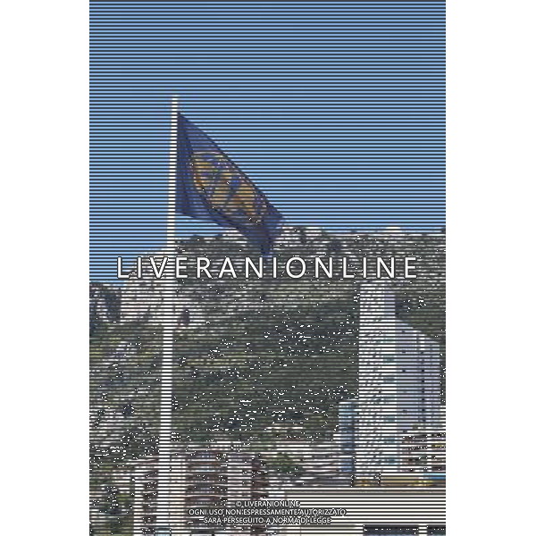 FIA flag. 22.05.2013. Formula 1 World Championship, Rd 6, Monaco Grand Prix, Monte Carlo, Monaco, Preparation Day. - www.xpbimages.com, EMail: requests@xpbimages.com - copy of publication required for printed pictures. Every used picture is fee-liable. © Copyright: Moy / XPB Images AG ALDO LIVERANI S A S ONLY ITALY