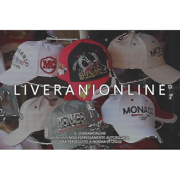 Merchandise for sale. 22.05.2013. Formula 1 World Championship, Rd 6, Monaco Grand Prix, Monte Carlo, Monaco, Preparation Day. - www.xpbimages.com, EMail: requests@xpbimages.com - copy of publication required for printed pictures. Every used picture is fee-liable. © Copyright: Moy / XPB Images AG ALDO LIVERANI S A S ONLY ITALY