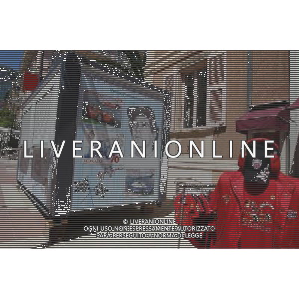 Advertising for Monaco stamps. 22.05.2013. Formula 1 World Championship, Rd 6, Monaco Grand Prix, Monte Carlo, Monaco, Preparation Day. - www.xpbimages.com, EMail: requests@xpbimages.com - copy of publication required for printed pictures. Every used picture is fee-liable. © Copyright: Moy / XPB Images AG ALDO LIVERANI S A S ONLY ITALY