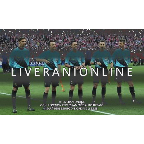 UEFA Champions League 2012/2013 Finale Londra - 25.05.2013 Borussia Dortmund-Bayern Monaco Nella Foto:i quattro arbitri italiani rizzoli,faverani,stefani,rocchi,tagliavento /Ph.Vitez-Ag. Aldo Liverani