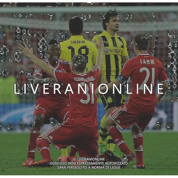 UEFA Champions League 2012/2013 Finale Londra - 25.05.2013 Borussia Dortmund-Bayern Monaco Nella Foto:festa bayern al fischio finale /Ph.Vitez-Ag. Aldo Liverani