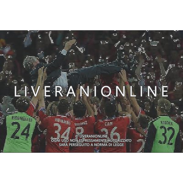 UEFA Champions League 2012/2013 Finale Londra - 25.05.2013 Borussia Dortmund-Bayern Monaco Nella Foto:i giocatori festeggiano heynckes /Ph.Vitez-Ag. Aldo Liverani
