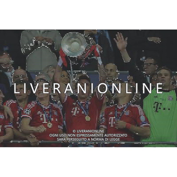 UEFA Champions League 2012/2013 Finale Londra - 25.05.2013 Borussia Dortmund-Bayern Monaco Nella Foto:Mandzukic Mario con la coppa /Ph.Vitez-Ag. Aldo Liverani