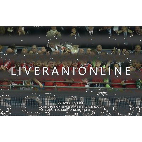 Bayern Munich Team Celebrate with the European Cup. European Champions 2013 Bayern Munich Champions League Final 2013 Borussia Dortmund V Bayern Munich (1-2) 25/05/13 UEFA Champions League Final 2013 at Wembley Stadium Photo: Robin Parker Fotosports International ©PHOTOHSOT/AGENZIA ALDO LIVERANI SAS - ITALY ONLY - Borussia Dortmund - Bayern Monaco UEFA Champions League 2012/2013 Finale Londra - 25.05.2013