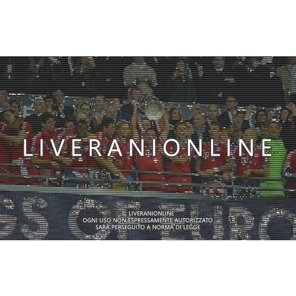 Bayern Munich Team Celebrate with the European Cup. European Champions 2013 Bayern Munich Champions League Final 2013 Borussia Dortmund V Bayern Munich (1-2) 25/05/13 UEFA Champions League Final 2013 at Wembley Stadium Photo: Robin Parker Fotosports International ©PHOTOHSOT/AGENZIA ALDO LIVERANI SAS - ITALY ONLY - Borussia Dortmund - Bayern Monaco UEFA Champions League 2012/2013 Finale Londra - 25.05.2013