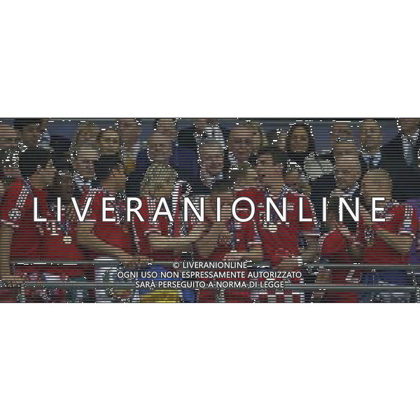 (130526) -- LONDON, May 26, 2013 () -- Franck Ribery of Bayern Munich cries during the awarding ceremony for the UEFA Champions League final football match between Borussia Dortmund and Bayern Munich at Wembley Stadium in London, Britain on May 25, 2013. Bayern Munich claimed the title with 2-1.(/Wang Lili) ©Photoshot/AGENZIA ALDO LIVERANI SAS-ITALY ONLY - EDITORIAL USE ONLY