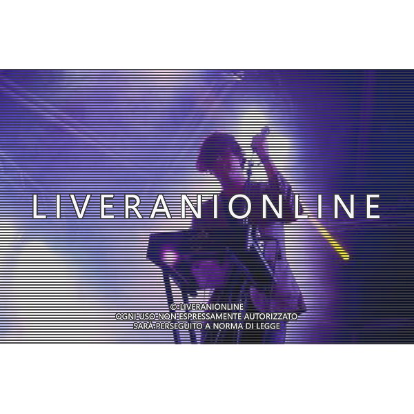 Picture shows Liars playing live at Primavera Sound Festival at Parc Del Forum in Barcelona on the 25th of May 2013. Photographer: Gaelle Beri /AGENZIA ALDO LIVERANI SAS-ITALY ONLY - EDITORIAL USE ONLY