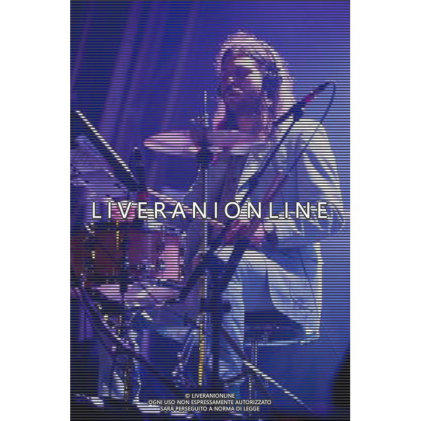 Picture shows Liars playing live at Primavera Sound Festival at Parc Del Forum in Barcelona on the 25th of May 2013. Photographer: Gaelle Beri /AGENZIA ALDO LIVERANI SAS-ITALY ONLY - EDITORIAL USE ONLY