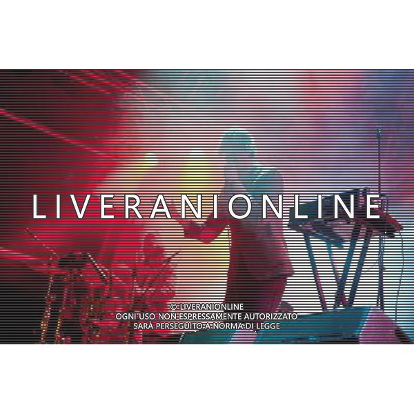 Picture shows Liars playing live at Primavera Sound Festival at Parc Del Forum in Barcelona on the 25th of May 2013. Photographer: Gaelle Beri /AGENZIA ALDO LIVERANI SAS-ITALY ONLY - EDITORIAL USE ONLY
