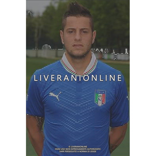 Campionati Europei UEFA Under 21 Ritiro Nazionale Italiana Carnago (VA) - 28.05.2013 Foto di Gruppo e Testine Italia U21 Nella Foto:Fedato Francesco /Ph.Vitez-Ag. Aldo Liverani