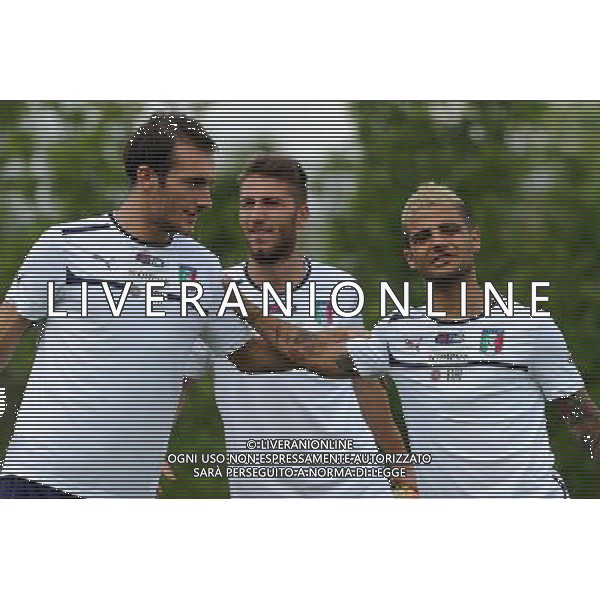 Campionati Europei UEFA Under 21 Ritiro Nazionale Italiana Carnago (VA) - 28.05.2013 Allenamento Nella Foto:insigne-caldirola /Ph.Vitez-Ag. Aldo Liverani