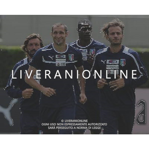 Raduno Nazionale Italiana Firenze - 29.05.2013 Allenamento Nella Foto:balotelli-pirlo-chiellini-gilardino /Ph.Vitez-Ag. Aldo Liverani