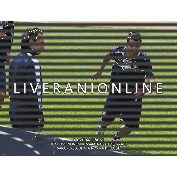 Raduno Nazionale Italiana Firenze - 29.05.2013 Allenamento Nella Foto:prandelli cesare con sau /Ph.Vitez-Ag. Aldo Liverani