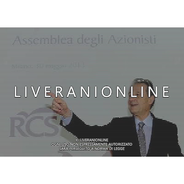 MILANO 30/5/2013 SALA BUZZATI, VIA BALZAN 3 ASSEMBLEA SOCI RCS MNELLA FOTO ANGELO PROVASOLI PRESIDENTE RCS FOTO ROMANO/AG ALDO LIVERANI S.A.S.