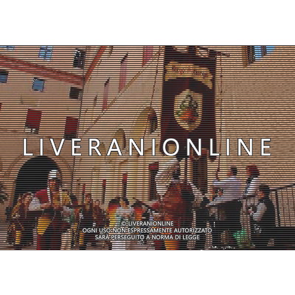 (130529) -- FERRARA, May 29, 2013 () -- Photo taken on May 26, 2013 shows a performance in Castello Estense in the historical city of Ferrara in northern Italy. Ferrara, City of the Renaissance, and its Po Delta were inscribed on the World Heritage List in 1995. (/Ge Chen) (zw) AG ALDO LIVERANI S A S ONLY ITALY