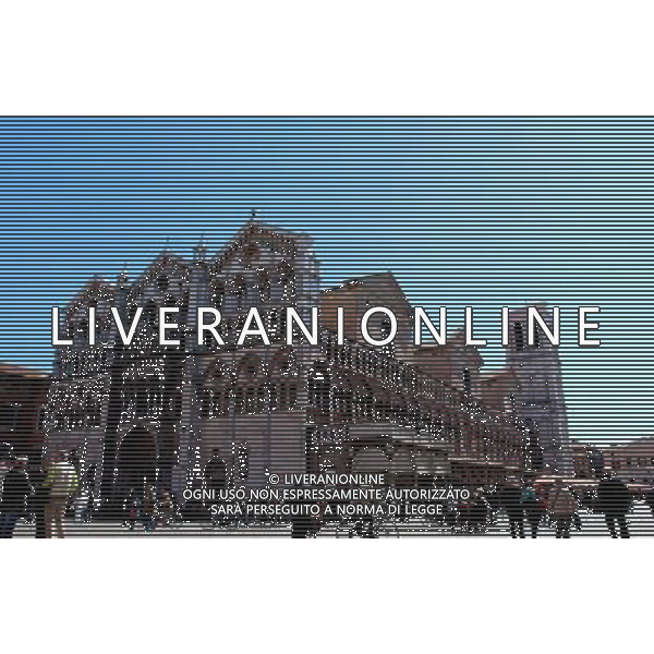 (130529) -- FERRARA, May 29, 2013 () -- Photo taken on May 26, 2013 shows the Cattedrale in the historical city of Ferrara in northern Italy. Ferrara, City of the Renaissance, and its Po Delta were inscribed on the World Heritage List in 1995. (/Ge Chen) (zw) AG ALDO LIVERANI S A S ONLY ITALY