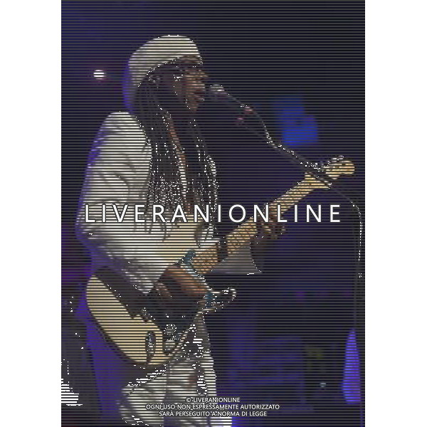 Chic performing at The Ritz, Manchester, England on 29th May 2013. Nile Rodgers, guitar / vocals. AG ALDO LIVERANI S A S ONLY ITALY