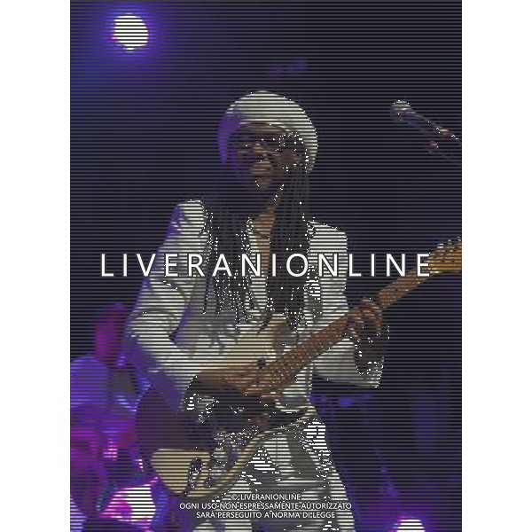 Chic performing at The Ritz, Manchester, England on 29th May 2013. Nile Rodgers, guitar / vocals. AG ALDO LIVERANI S A S ONLY ITALY