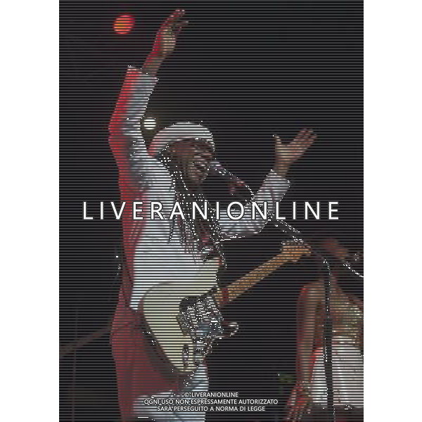 Chic performing at The Ritz, Manchester, England on 29th May 2013. Nile Rodgers, guitar / vocals. AG ALDO LIVERANI S A S ONLY ITALY