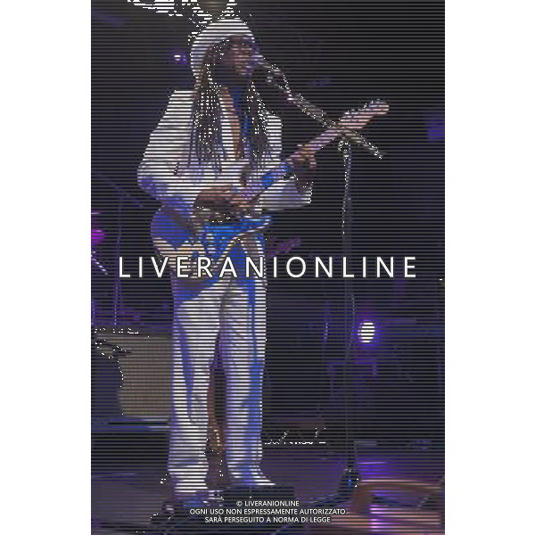 Chic performing at The Ritz, Manchester, England on 29th May 2013. Nile Rodgers, guitar / vocals. AG ALDO LIVERANI S A S ONLY ITALY