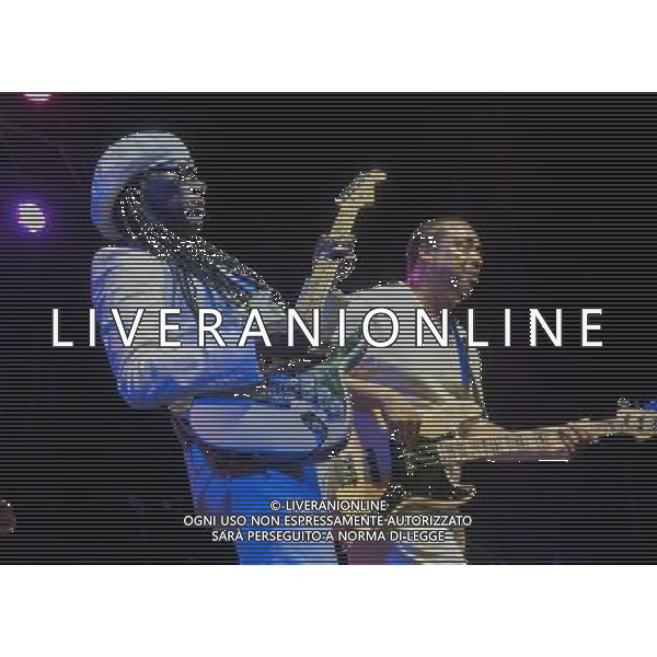 Chic performing at The Ritz, Manchester, England on 29th May 2013. Nile Rodgers, guitar / vocals and Jerry Barnes, bass. AG ALDO LIVERANI S A S ONLY ITALY