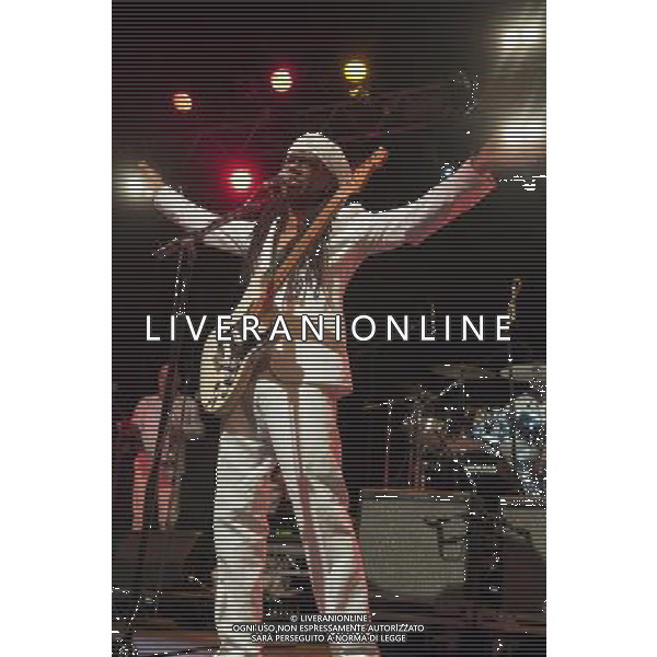 Chic performing at The Ritz, Manchester, England on 29th May 2013. Nile Rodgers, guitar / vocals. AG ALDO LIVERANI S A S ONLY ITALY