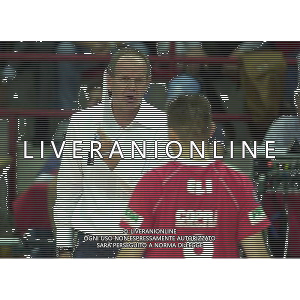 PIACENZA 27/09/04 CAMPIONATO DI PALLAVOLO SERIE A1 COPRA PIACENZA- ACQUA PARADISO MONTICHIARI NELLA FOTO TRAVICA LJUBOMIR PH GIGI ARCAINI/AG.ALDO LIVERANI